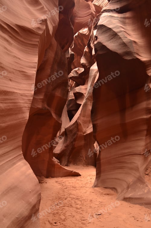 Preview: Red Rock Slot Canyon Carved From Sandstone In Arizona.