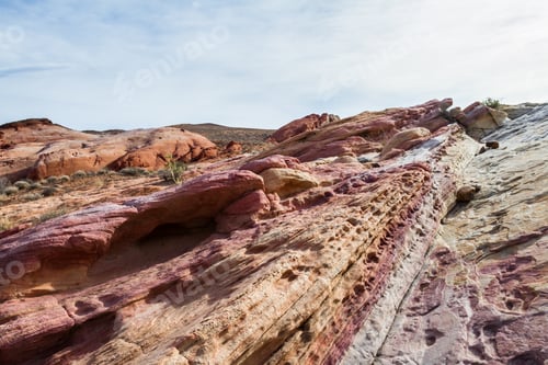 Preview: Sandstone Desert Landscape In Valley Of Fire State Park In Nevada