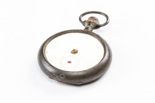Preview: Close Up Of An Old Abandoned Pocket Watch So Old The Numbers Have Faded