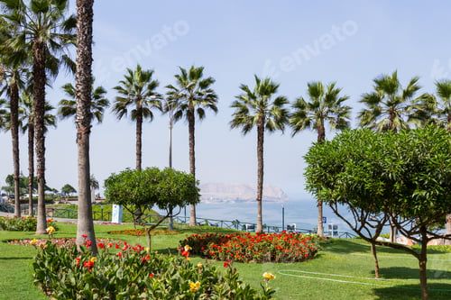 Preview: Miraflores, Lima - May 10 : Beautiful Landscaping In El Parque Del Amor (Love Park) With Views Of
