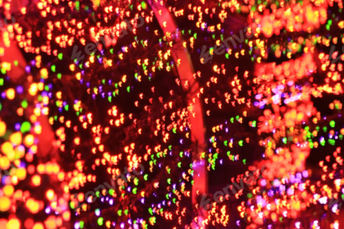 Preview: Christmas Season Night Lights - Abstract Art And Background Beauty Of Wonder - Lights Of Red, Blue