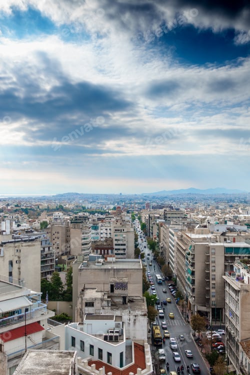 Preview: City Buildings And Road Traffic, Athens, Greece