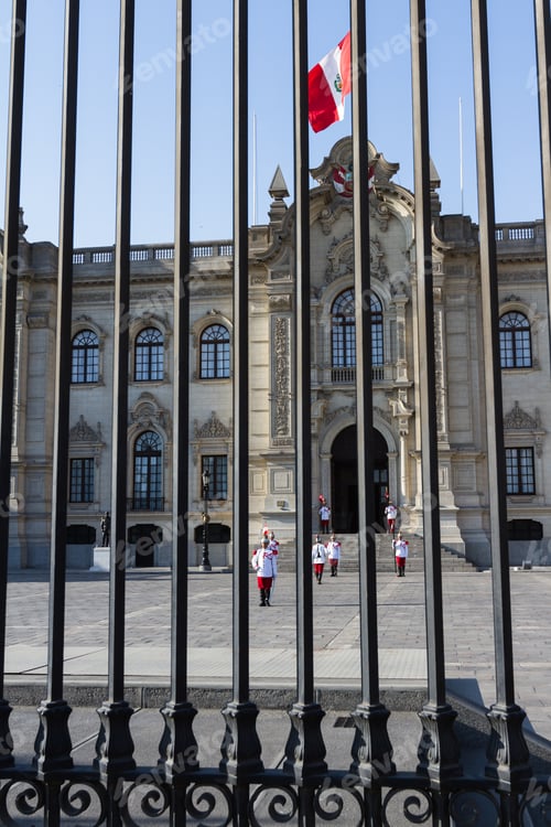 Preview: Lima - May 10 : Changing Of The Guards In The Presidential Palace In Lima . May 10 2016 Lima Peru.