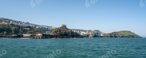 Preview: Panoramic View Of The Seaside Town Of Ilfracombe In North Devon
