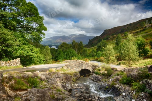Preview: Traditional Stone Ashness Bridge In English Lake District