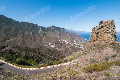 Preview: View Of The Beautiful Anaga Mountains At Santa Cruz De Tenerife From Amogoje Viewpoint (Mirador De