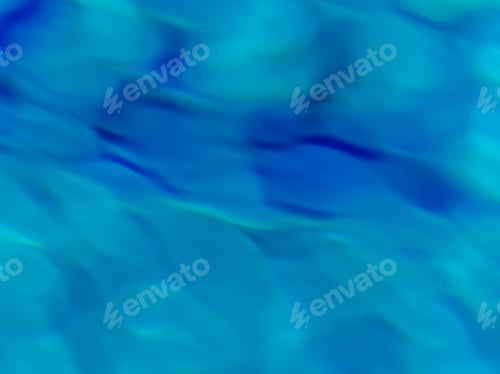 Preview: Shades Of Blue Water In An Abstract Blurred Background.