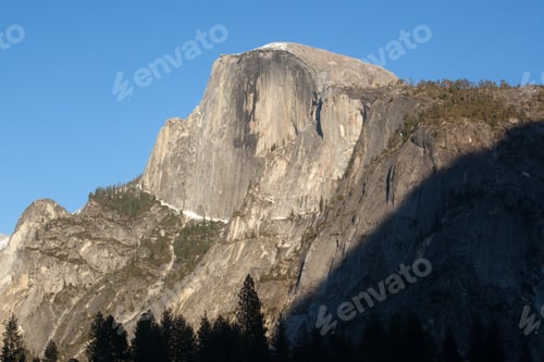 Preview: Half Dome In The Evening With Sunlight And Shadow