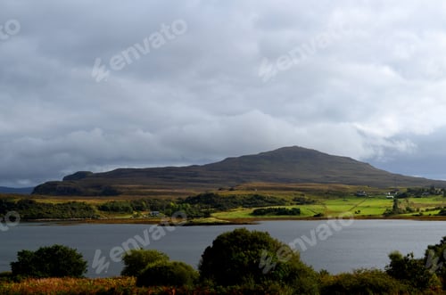 Preview: Dunvegan Loch And Rolling Highland Hills Of Dunvegan On The Isle Of Skye.