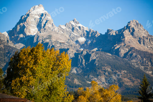 Preview: Snow Capped Mountains With Fall Colors