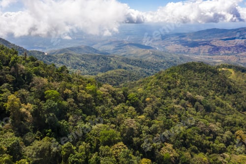 Preview: Beautiful Mountains In An Undeveloped Area Of Costa Rica With Fresh Air And Abundant Nature