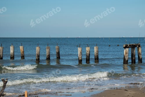 Preview: Old Abandoned Piers On The Sea Shore