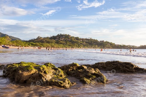 Preview: Playa Flamingo, Costa Rica - December 30: People Enjoying The Last Days Of 2017 In A Warm Beautiful