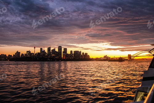 Preview: Australia Sydney Skyline Sunset View
