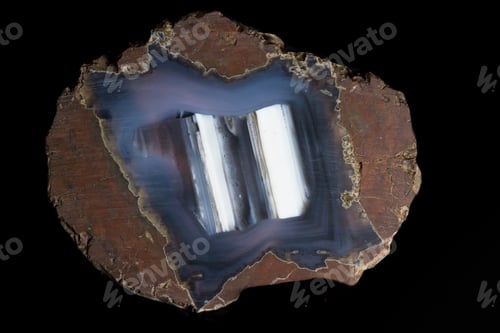 Preview: Close Up Of A Beautiful Polished Stone With Interesting Details In The Texture And Natural Colors