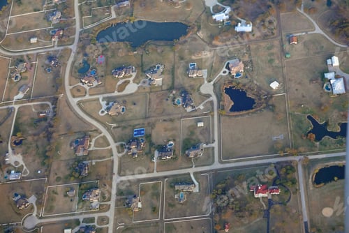 Preview: Aerial View Of Affluent Neighborhood Near Dallas
