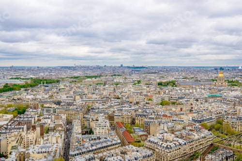 Preview: Aerial View Cityscape Of Paris In France