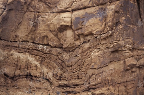 Preview: Natural Landscape From Southern Utah, Desert With Mountains And Snow , For Background Or Texture