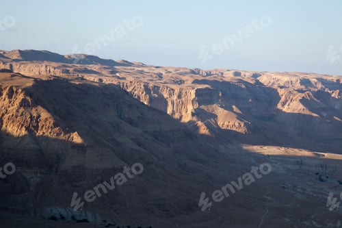 Preview: Rough Landscape From Masada Israel