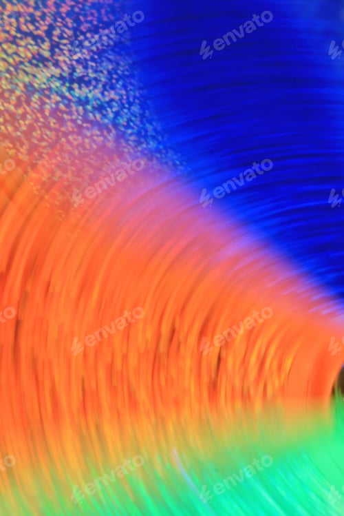 Vista previa: Naranja y azul giratorios, fondo de color, hermosa inspiración