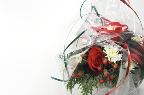 Preview: Red Bouquet Of Christmas Flowers