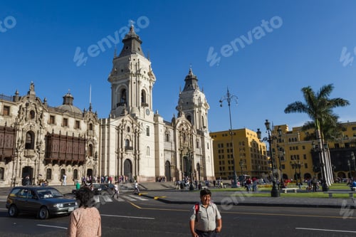 Preview: Lima - May 10 : People Walking Thru Alleyways In The City Of Lima. May 10 2016 Lima Peru.