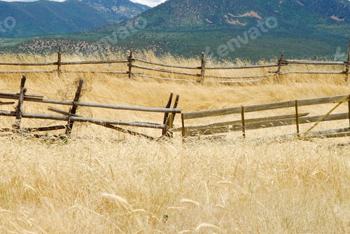 Preview: A Wooden Corral In A Valley On An Old Abandoned Ranch In The Southwest