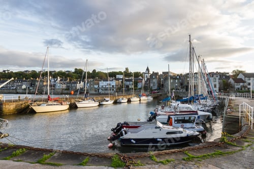 Preview: South Queensferry, Scotland - September 16 2019: Beautiful Afternoon In South Queensferry From The