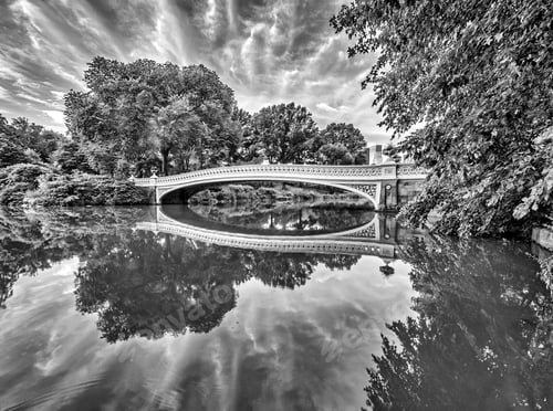 Preview: The Bow Bridge Is A Cast Iron Bridge Located In Central Park, New York City, Crossing Over The Lake