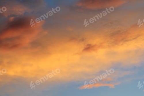 Preview: Sunset Sky Background - Colors And Magnificent Nature