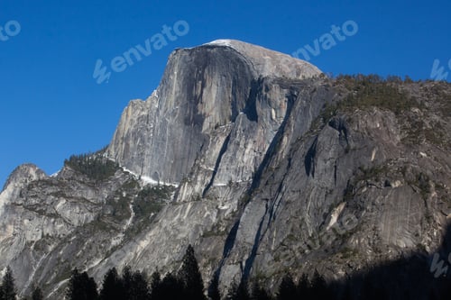 Preview: Half Dome With Sunshine And Shadow