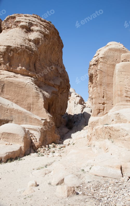 Preview: Abstract Stone Formations From The Middle East Lost City Of Petra, Jordan