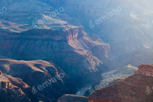 Preview: Rough Texture Of The Grand Canyon Landscape Of Arizona, Usa