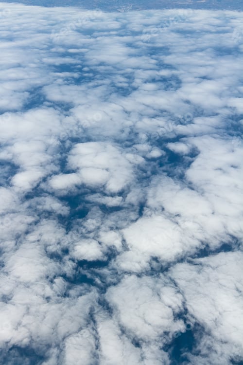 Preview: Aerial View Of Cloud Cover Over Central America From An Airplane