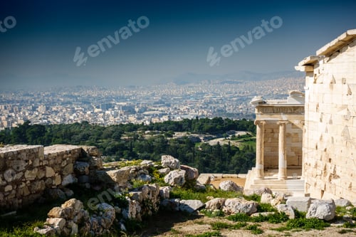Preview: Old Ruins Of Parthenon Of Acropolis, Athens, Greece