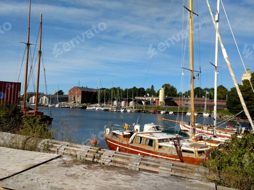Preview: Boats Docked In Suomenlinna Island