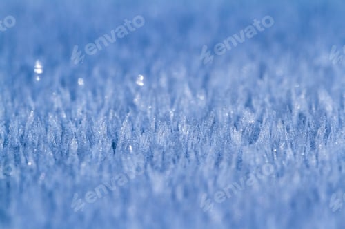 Preview: Interesting Detail In Ice Crystals After A Cold Front Dropped Temperatures To Below Freezing