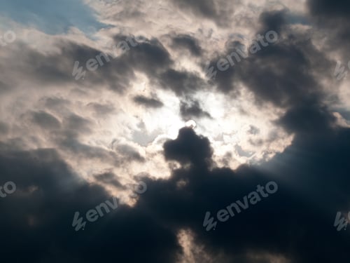 Preview: Sunbeams Breaking Through Clouds