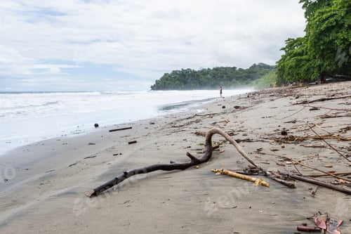 Preview: Uvita, Costa Rica - May 04: Beach Scene In The South Pacific Of Costa Rica With Couples And
