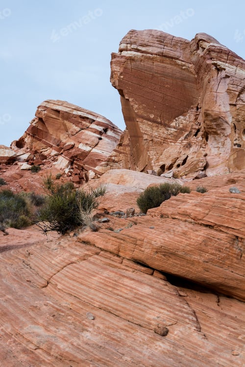 Preview: Sandstone Desert Landscape In Valley Of Fire State Park In Nevada