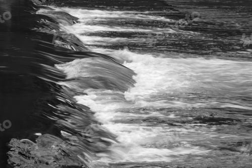 Preview: Cascades Outdoors In Black And White