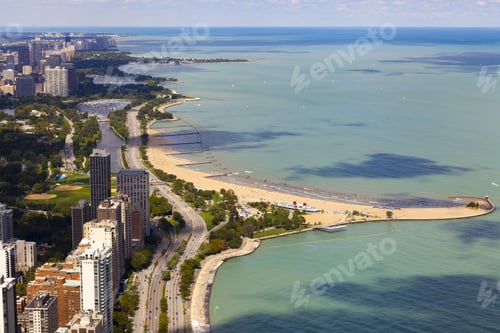 Preview: Chicago Lake Shore Drive Aerial View
