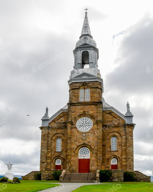 Preview: The St Pierre Church In Cheticamp, Nova Scotia, Canada Built Of Stones In 1893