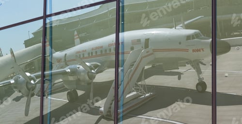Preview: Jfk Airport, Queens Ny - September 03 2019: Lockheed Connie Used As A Cocktail Lounge Today At The