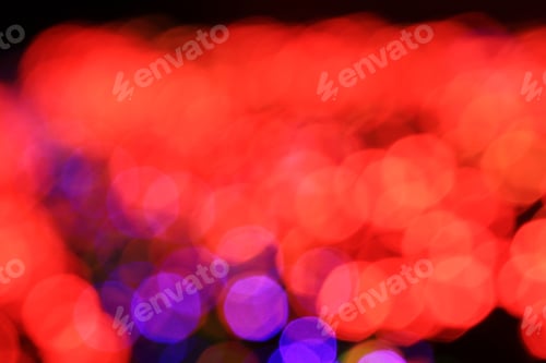 Preview: Christmas Season Night Lights - Abstract Art And Background Beauty Of Wonder - Lights Of Red, Blue