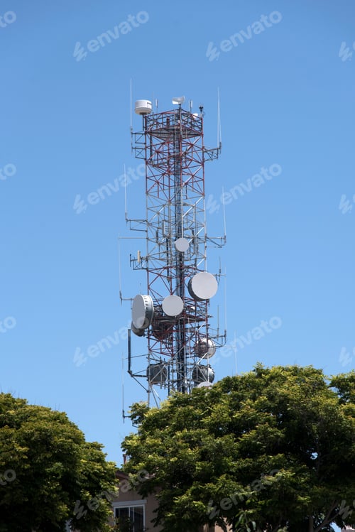 Preview: A Large Microwave Transmission Tower Rises Directly Above A Residential Home