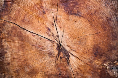Preview: Abstraction Of Cut Wood With Rings