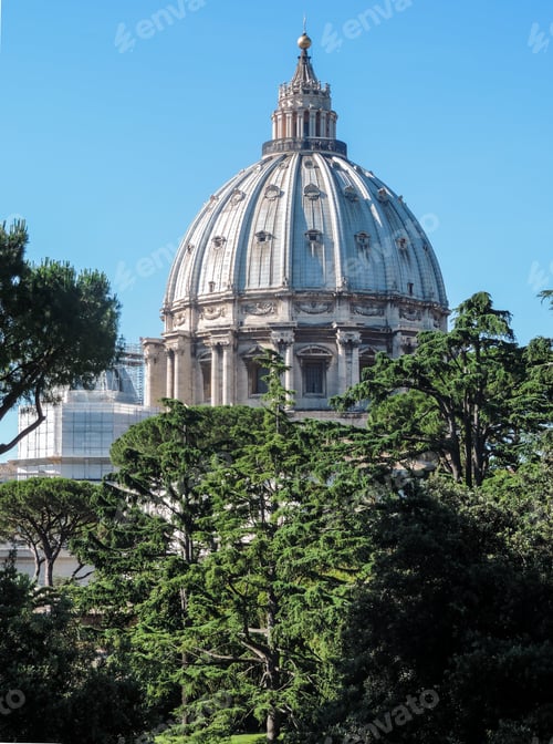 Preview: View Of The Dome Of Basilica Di San Pietro, During The Day - Vatican City, Italy