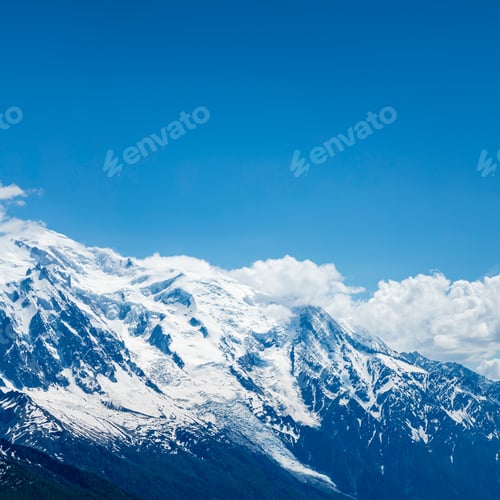 Preview: A View Of The Mont Blanc Massif Shot From The Col Des Posettes Near Chamonix In The French Alps