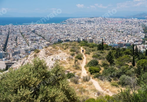 Preview: City Of Athens To Piraeus Port Taken From The Summit Of Filopappou Hill